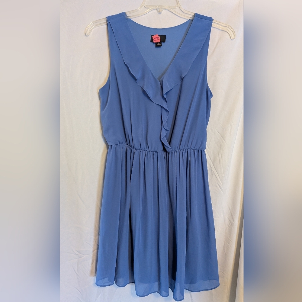 Iz Byer Ruffled Blue Mini Dress Sz. L